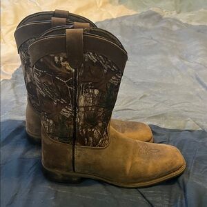 Kids Camouflage Cowboy Boots